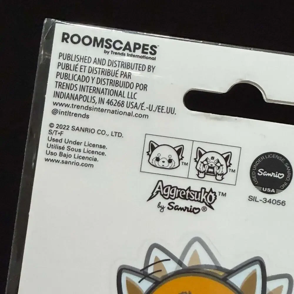 Aggretsuko Roomscapes by Trends International Phone Decals Headbanger